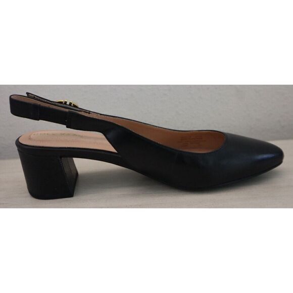 Cole Haan W27715 Women's 5.5B Black Leather The Go-To Slingback Pump 45MM - Picture 6 of 9